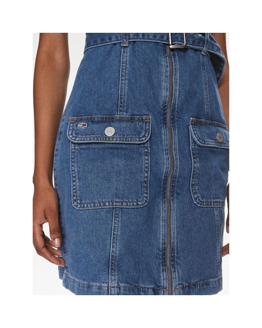 Tommy Hilfiger Blue Jeanskleid Dw0Dw17682 Slim Fit