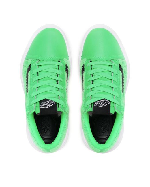 Vans Green Sneakers Aus Stoff Old Skool Overt Vn0A7Q5Egrn1 Grün