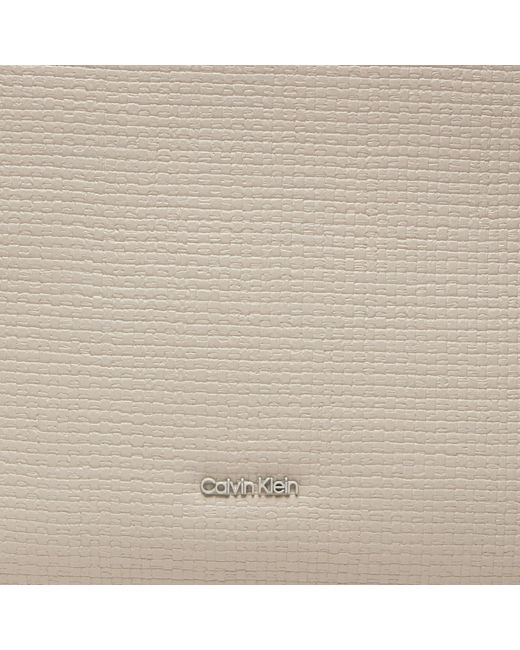 Calvin Klein Gray Handtasche Ck Refine Md Shopper Braid K60K612137