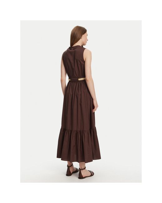 Twinset Brown Kleid Für Den Alltag 251Tt2101 Regular Fit