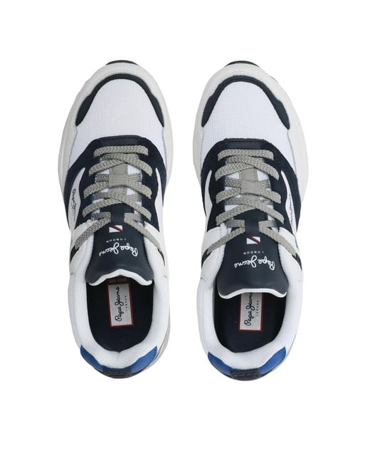 Pepe Jeans Sneakers Dave Urban Pms30935 Weiß in Blue für Herren