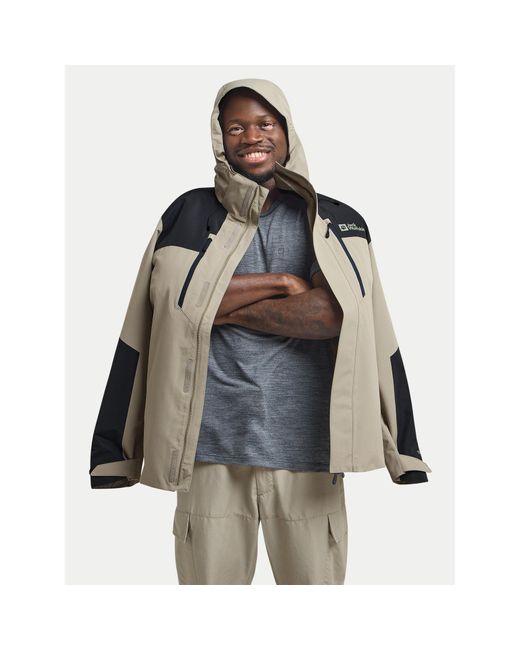 Jack Wolfskin Outdoor-Jacke Jasper 2L 1108373 Regular Fit in Gray für Herren