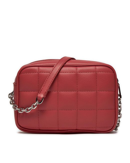 Calvin Klein Red Handtasche ck square quilt k60k612331 magenta 0jv