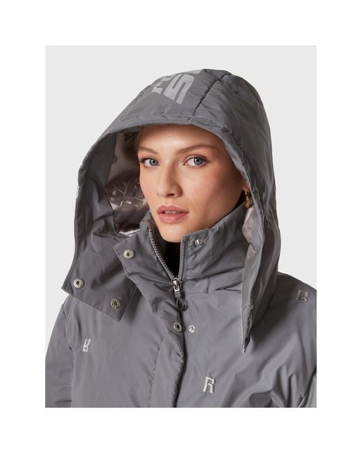 ROTATE BIRGER CHRISTENSEN Gray Winterjacke Padded Quilt Rt2096 Regular Fit