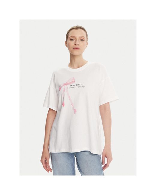 ONLY White T-Shirt Vivvi 15346761 Regular Fit