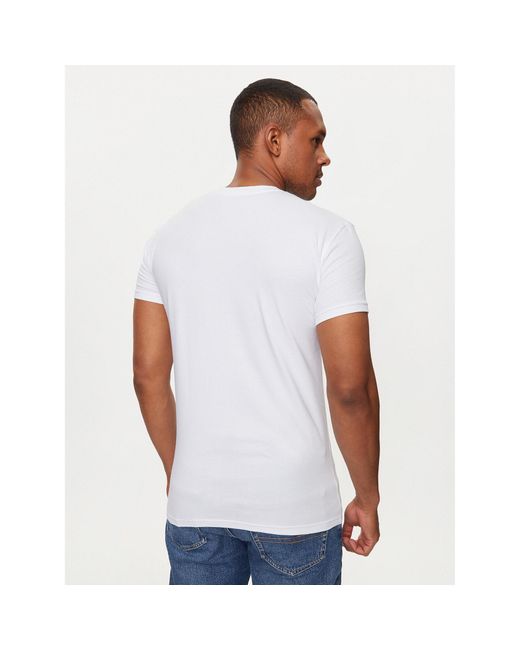 Emporio Armani T-Shirt 111035 4R512 00010 Weiß Slim Fit in White für Herren