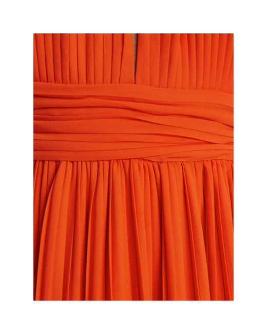Bardot Red Abendkleid Amala Pleated Halter 60031Db Regular Fit