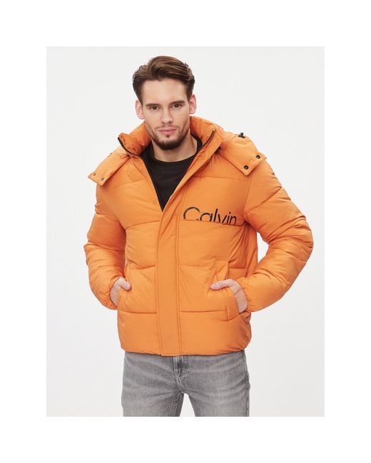 Calvin Klein Daunenjacke Essentials J30J323708 Regular Fit in Orange für Herren