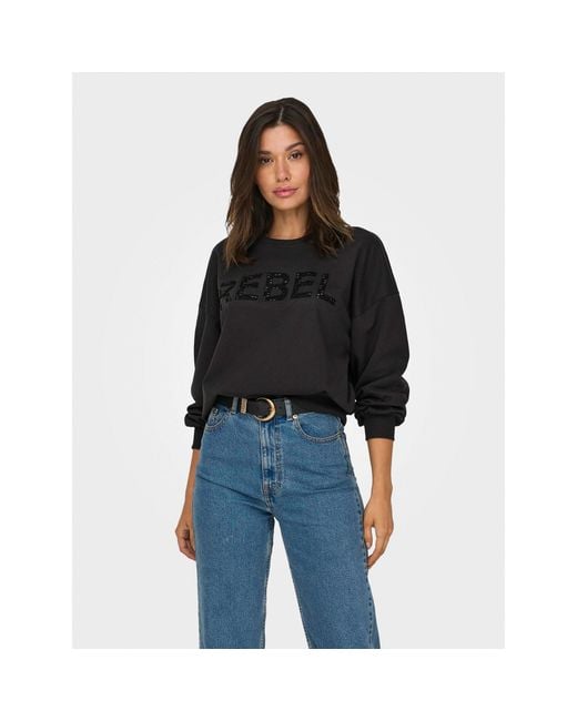 ONLY Black Sweatshirt Coco 15310260 Regular Fit
