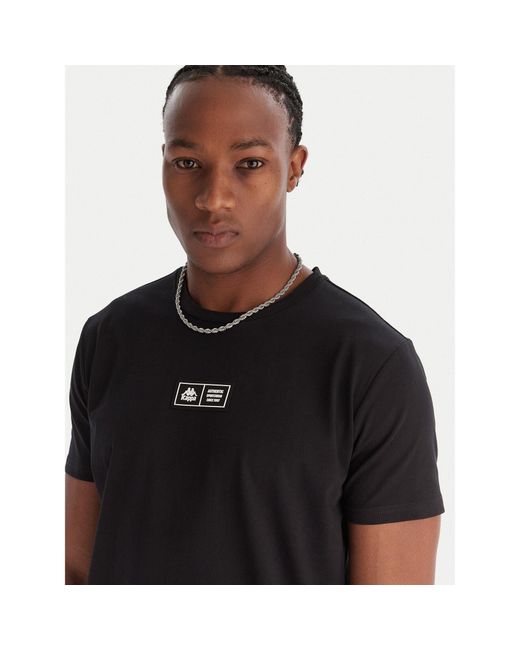 Kappa T-Shirt Authentic Nuria 341V2Uw Regular Fit in Black für Herren