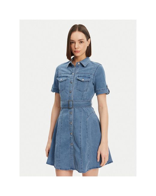 Morgan Blue Jeanskleid 241-Rixes Regular Fit