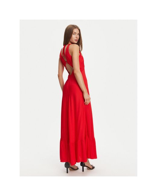 Twinset Red Abendkleid 251Tt2191 Regular Fit