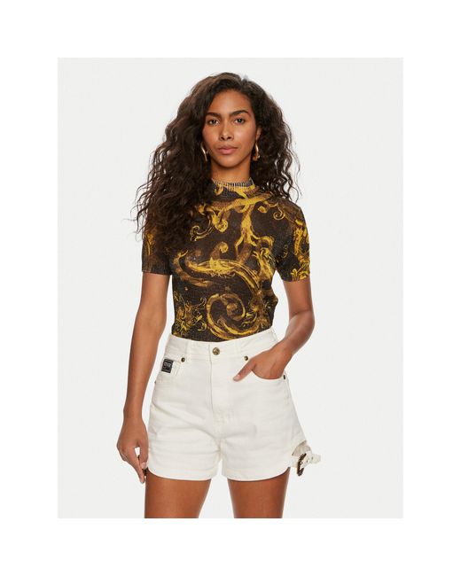 Versace Jeans Couture Brown Bluse 76Hafmn8 Slim Fit