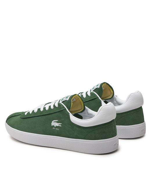 Lacoste Sneakers basehot 746sma0065 dk grn/wht 2d2 in Green für Herren