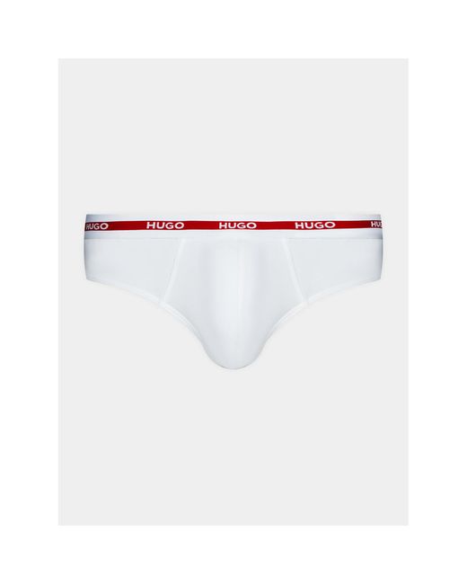 HUGO 3Er-Set Slips 50503100 in White für Herren