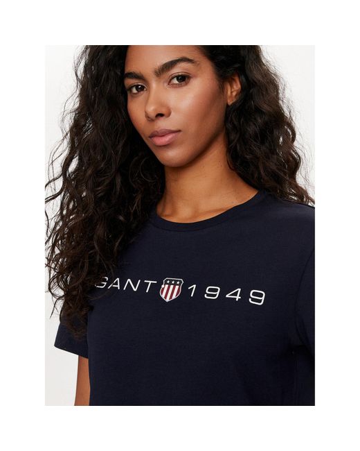 Gant Blue T-Shirt Archive Shield 4200753 Regular Fit