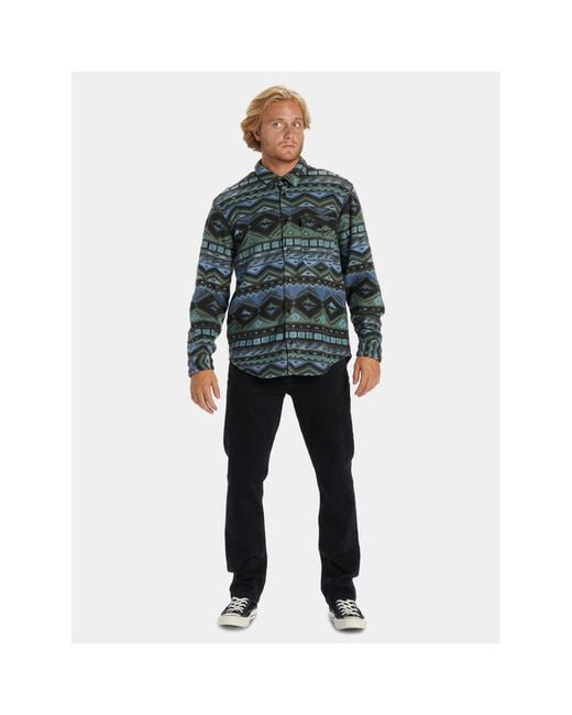 Billabong Übergangsjacke Furnace Flanell Abyft00101 Regular Fit in Blue für Herren