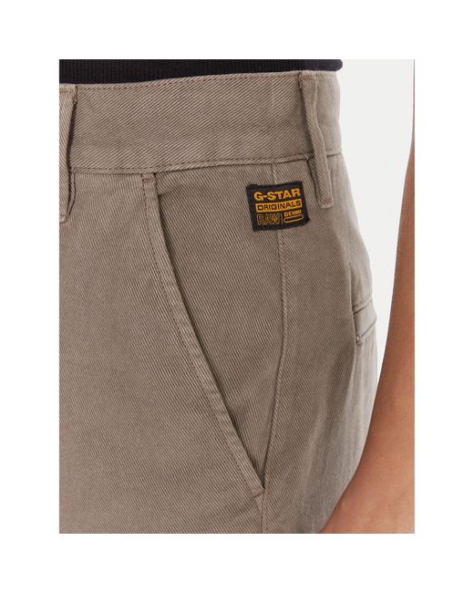 G-Star Brown Stoffhose Deck 2.0 D26432-E078 Wide Leg