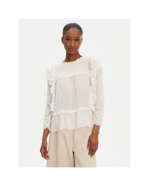 Munthe White Bluse Crisp 252100225231 Regular Fit
