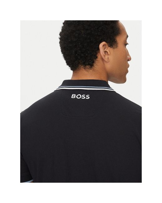 Boss Poloshirt Paddy Pro 50469102 Regular Fit in Black für Herren