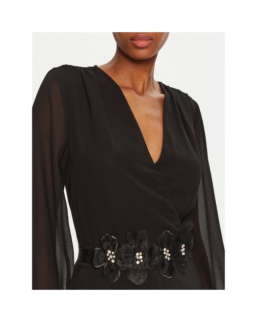 Rinascimento Black Jumpsuit Cfc0121690003 Regular Fit