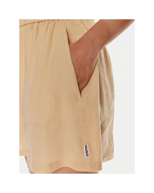 HUGO Natural Stoffshorts Hamanna-1 50512875 Regular Fit