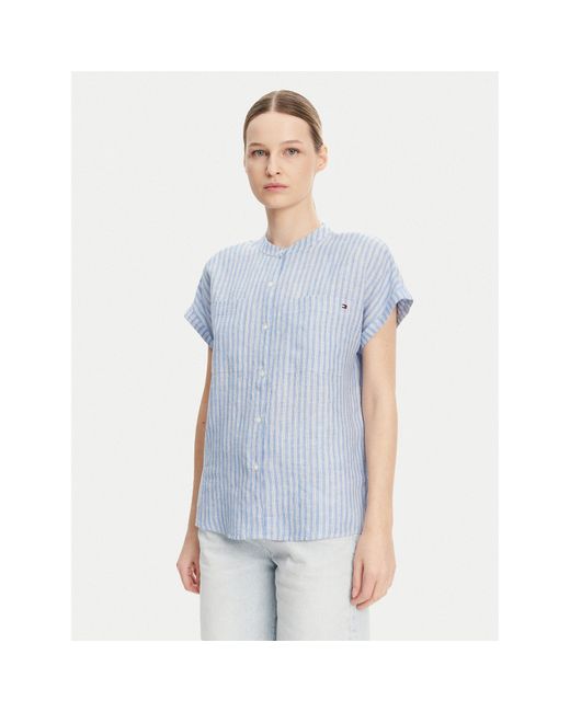 Tommy Hilfiger Blue Hemd Ww0Ww44715 Regular Fit