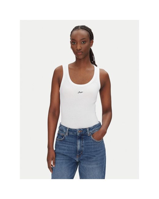 Boss White Top C_Ematite 50547548 Slim Fit