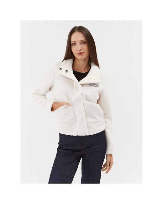 Columbia White Übergangsjacke Panorama Snap Fleece Jacket Regular Fit