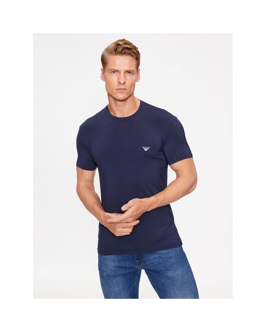 Emporio Armani T-Shirt 111971 3F511 00135 Regular Fit in Blue für Herren