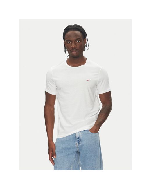 Emporio Armani 2Er-Set T-Shirts Em000391 Af10800 Mc079 Regular Fit in White für Herren