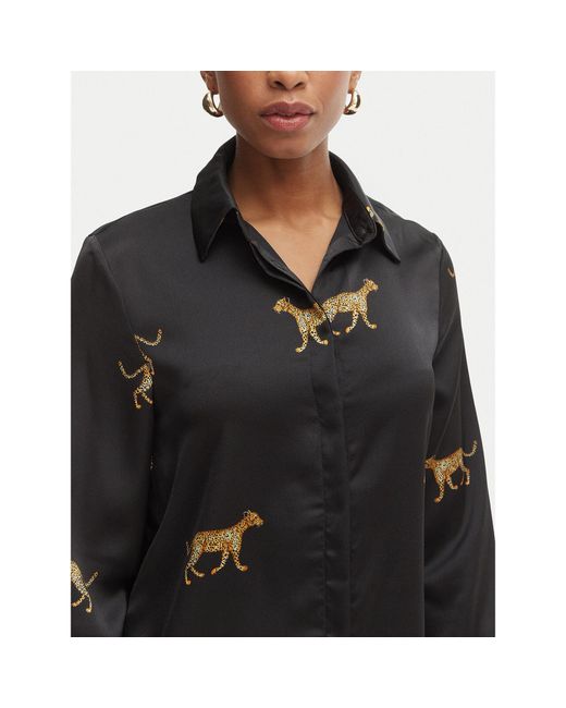 Lola Casademunt Black Hemd Ls2615051 Regular Fit