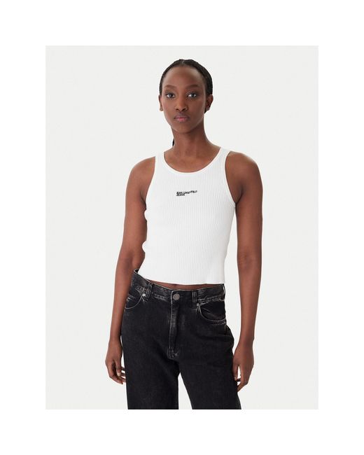 Karl Lagerfeld White Top B1W18024 Slim Fit