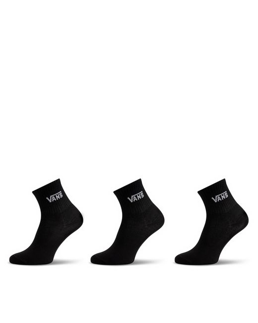 Vans Black 3Er-Set Hohe Damensocken Classic Half Crew Sock Vn00073Eblk1