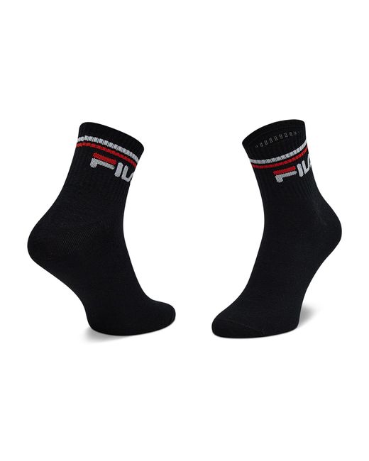 Fila Black 3Er-Set Hohe -Socken Calza Quarter F9398