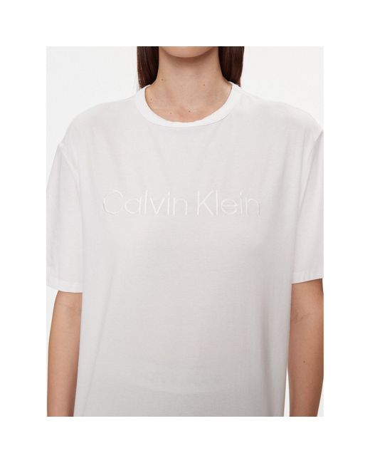 Calvin Klein White T-Shirt 000Qs7069E Weiß Relaxed Fit