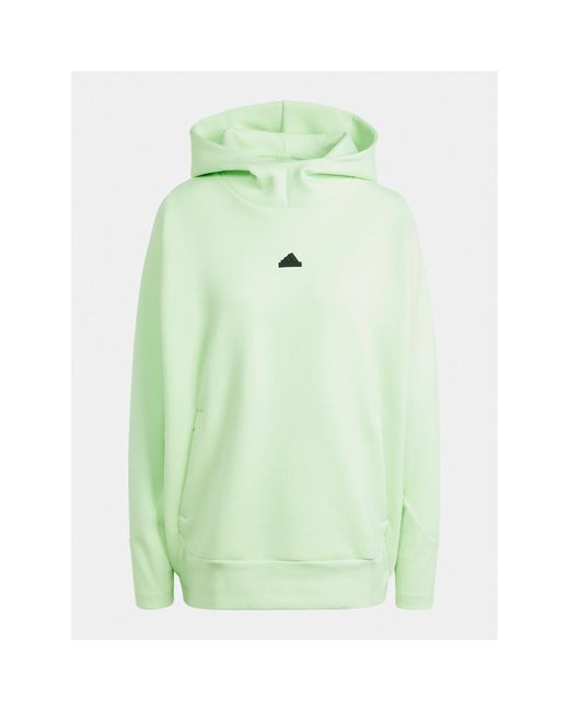 Adidas Green Sweatshirt Z.N.E. Is3905 Grün Loose Fit