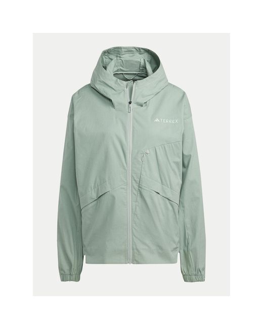 Adidas Green Windjacke Terrex Xploric In4629 Loose Fit