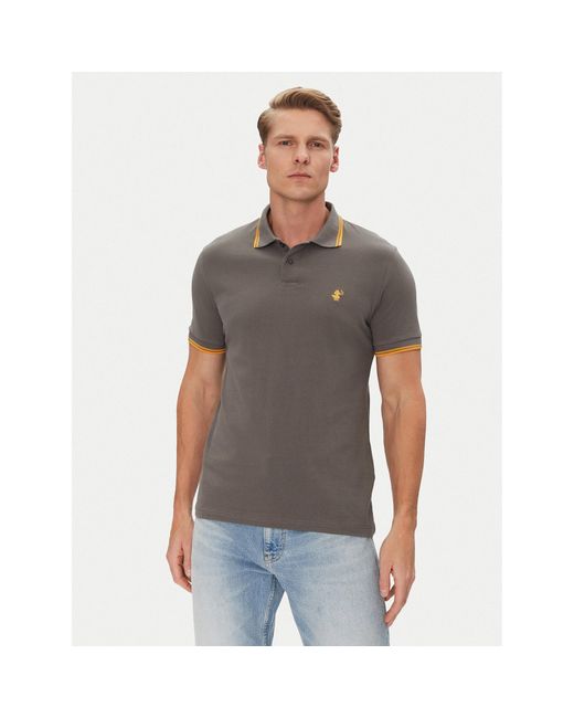 Save The Duck Poloshirt Dr0136M Bate20 Regular Fit in Gray für Herren