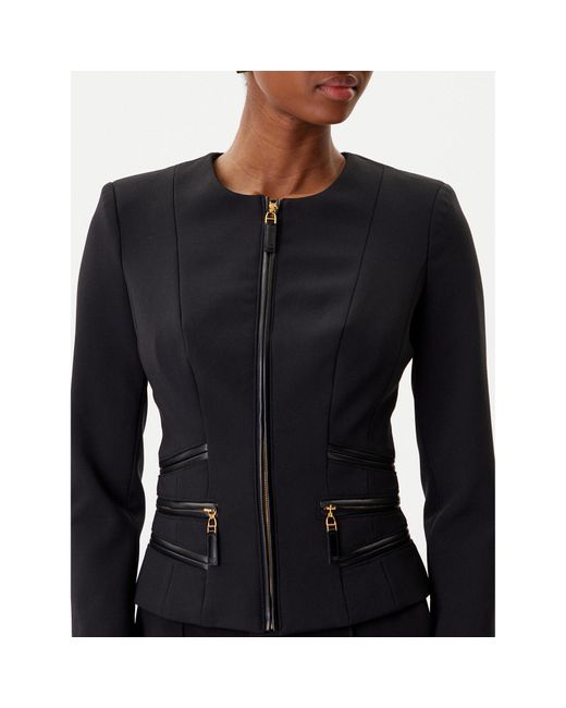 Elisabetta Franchi Black Sakko Gi-173-56E2-V680 Regular Fit