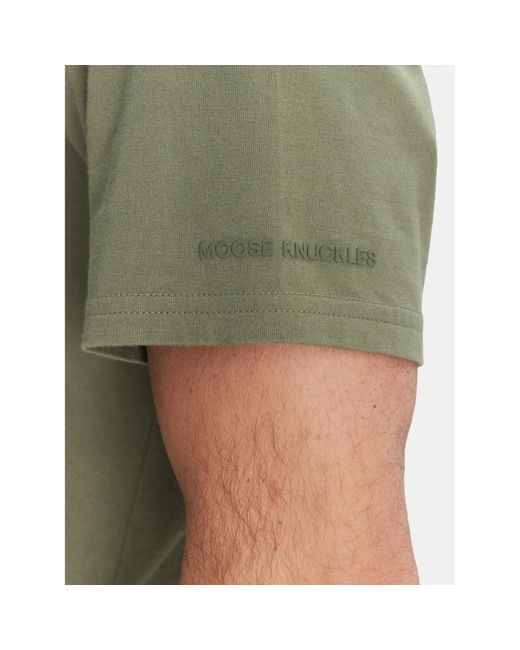 Moose Knuckles T-Shirt Conway M15Mt760 Regular Fit in Green für Herren
