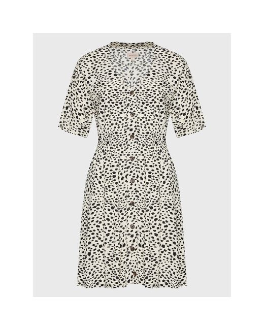 Brixton Natural Kleid Für Den Alltag Cheetah 04846 Regular Fit