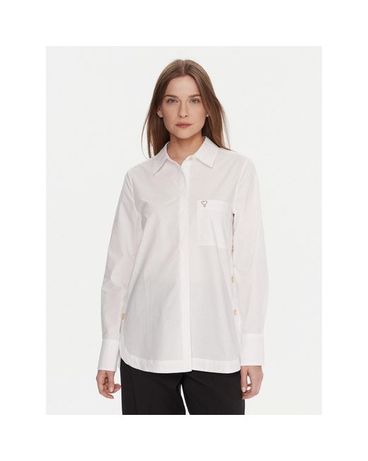 Lola Casademunt White Hemd Lf2515025 Regular Fit