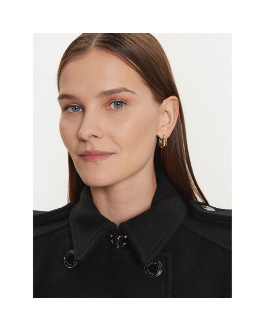 Morgan Black Wollmantel 242-Getina1 Regular Fit