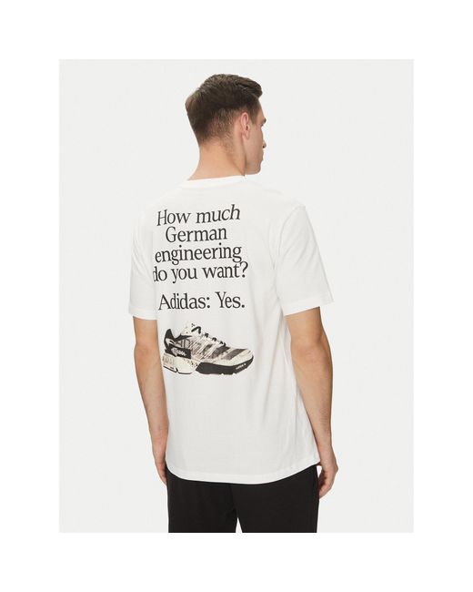 Adidas T-Shirt German Engineering Graphic Jp1527 Regular Fit in White für Herren