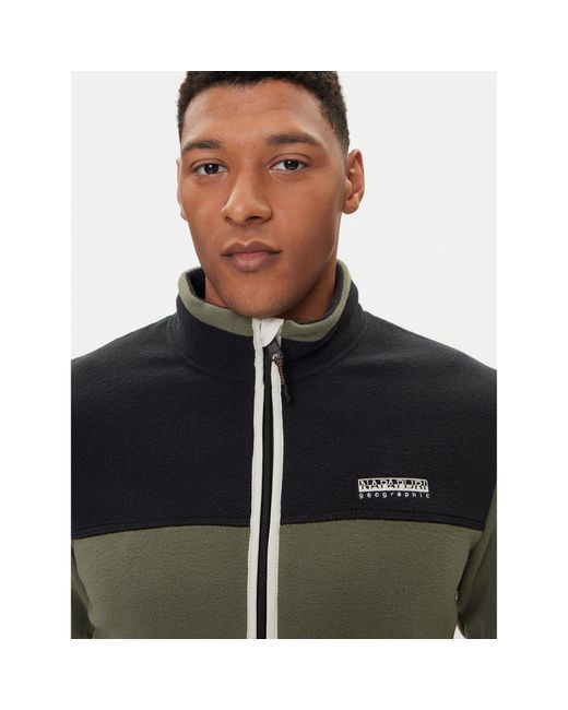 Napapijri Fleecejacke T-Dergana Np0A88V1 Regular Fit in Green für Herren