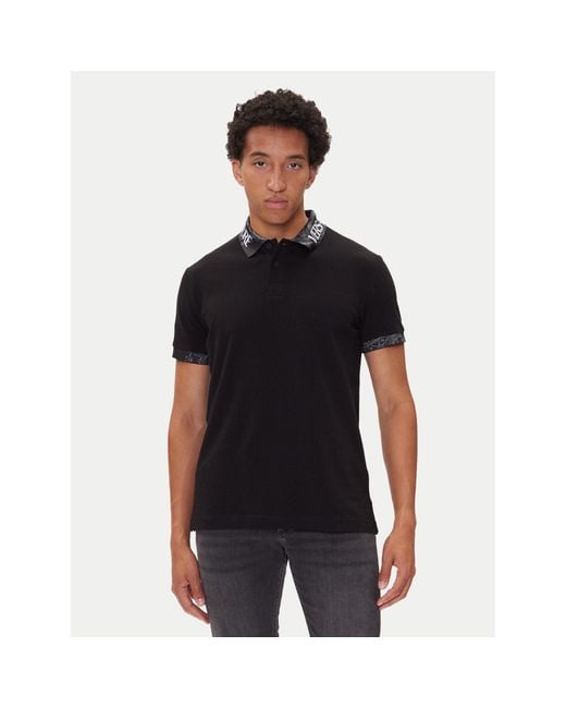Versace Jeans Couture Poloshirt 79Gagt03 Cj01T Regular Fit in Black für Herren