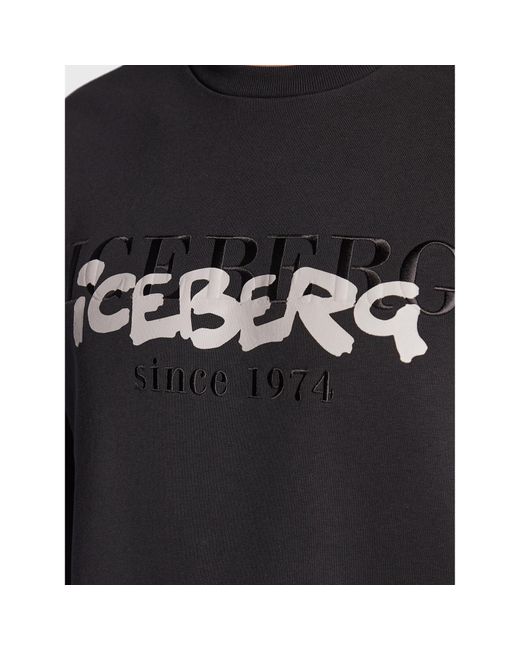 Iceberg Black Sweatshirt 23Eip0E0516302 Regular Fit