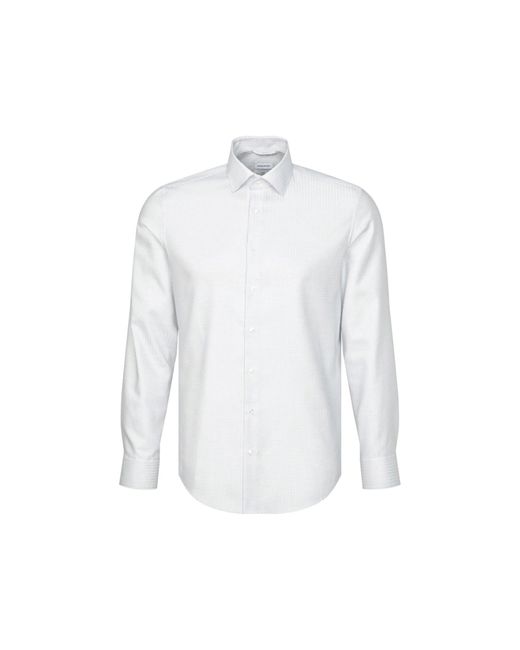 Seidensticker Hemd 01.642610 Weiß Slim Fit in White für Herren