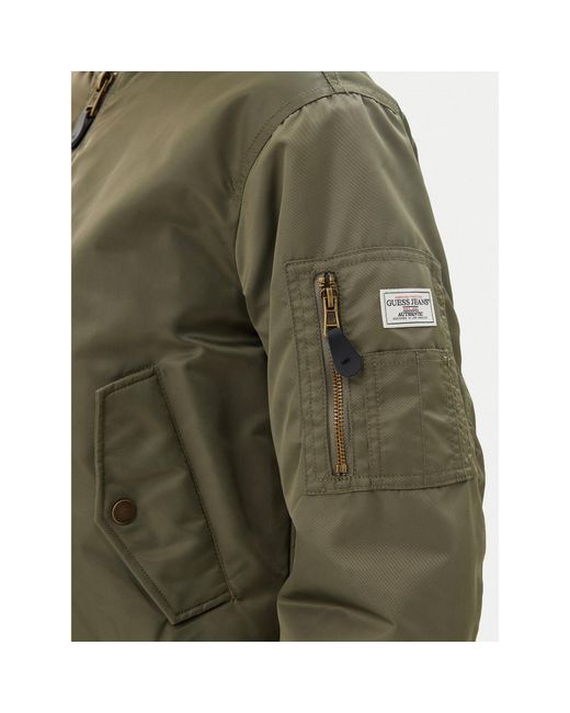 Guess Green Bomberjacke W5Rl81 Whaa2 Regular Fit